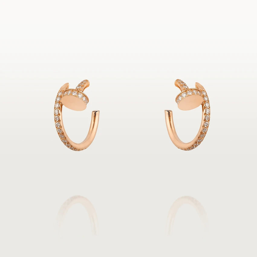 [⭐DORISW] ジュスト イヤリング 12.75MM ピンクゴールド ダイヤモンド