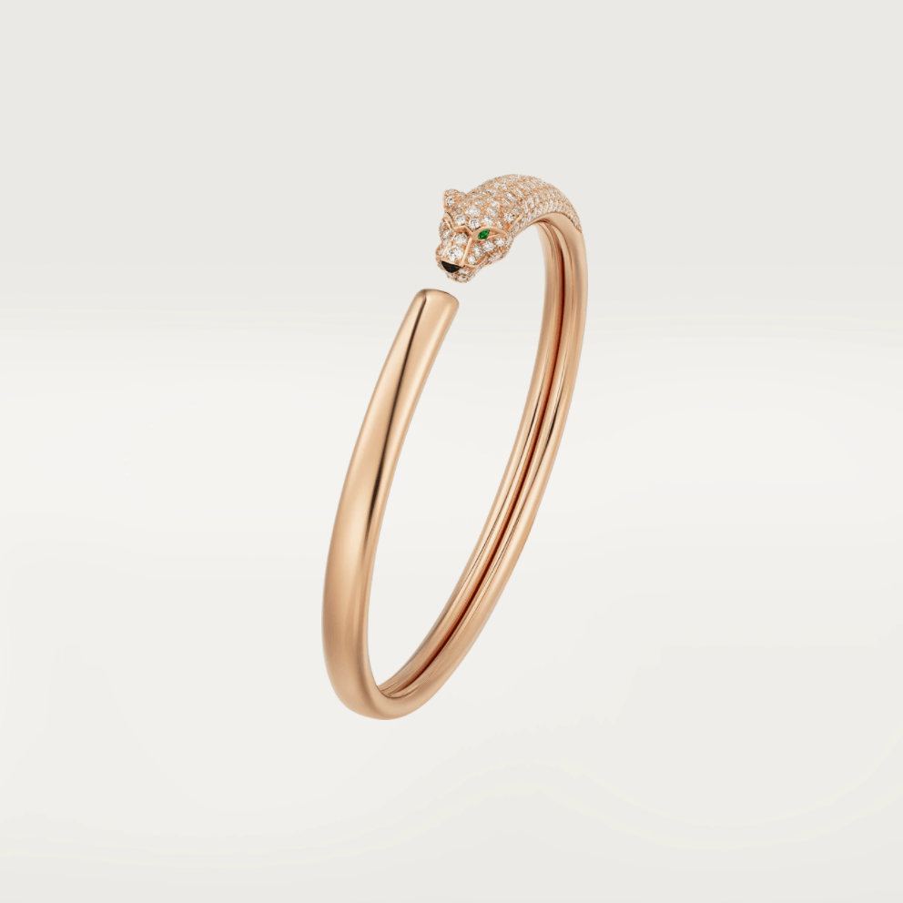 [⭐DORISW] PANTHERE ROSE GOLD DIAMOND OPEN BRACELET