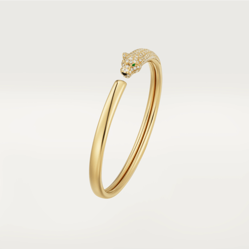 [⭐DORISW] PANTHÈRE GOLD DIAMANT OFFENES ARMBAND