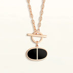 [⭐DORISW] CHAINE VERSO BLACK CERAMIC NECKLACE
