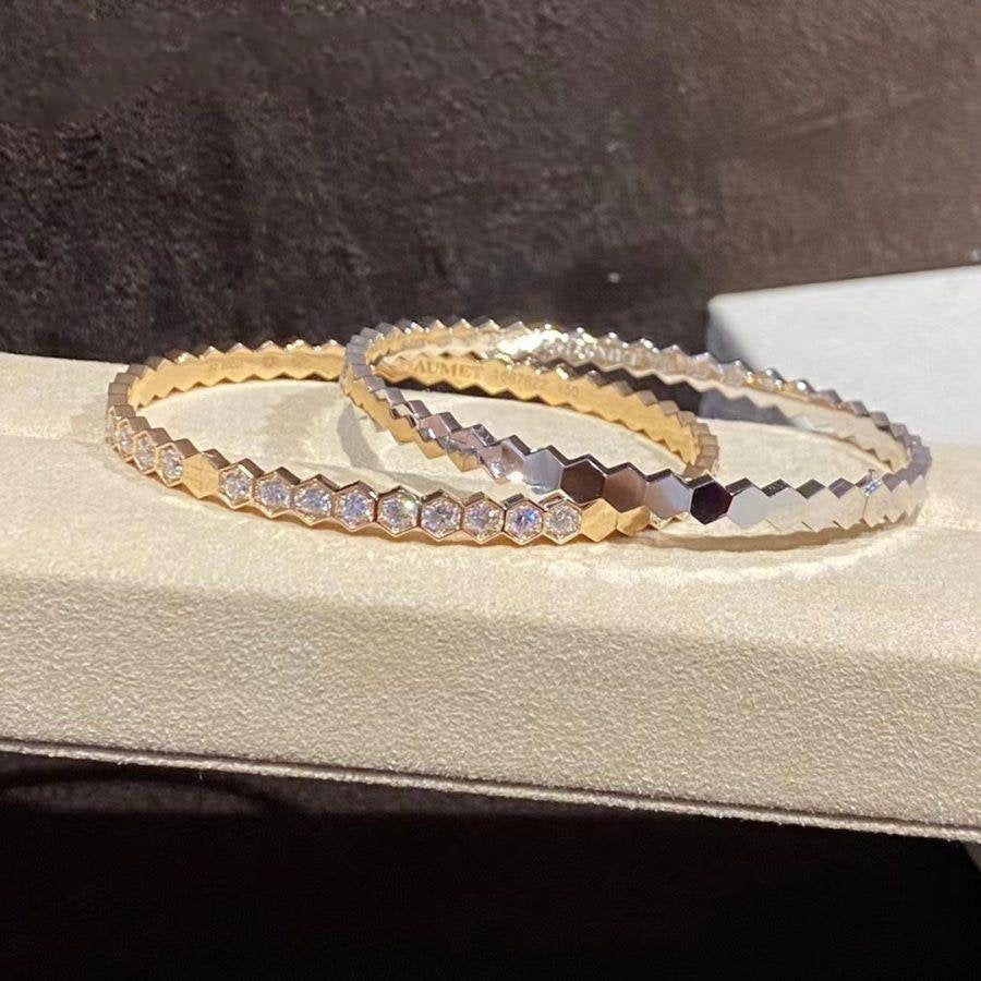 [⭐DORISW] BEE LOVE GOLD BRACELET FULL DIAMOND