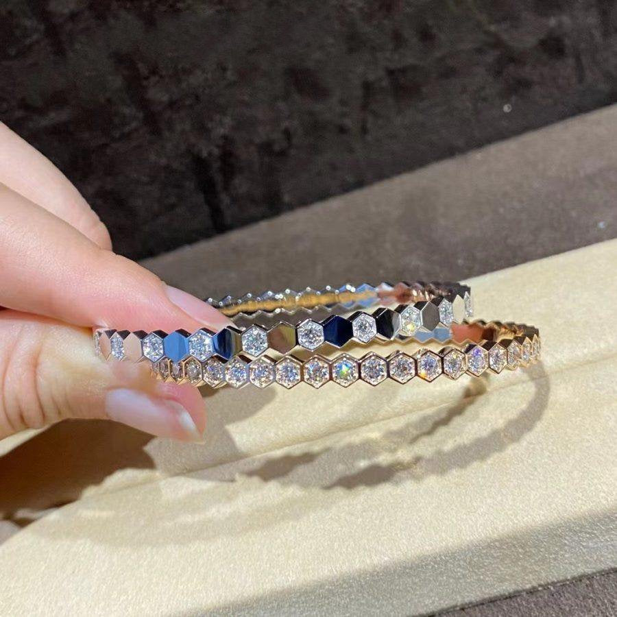 [⭐DORISW] BEE LOVE GOLD BRACELET FULL DIAMOND