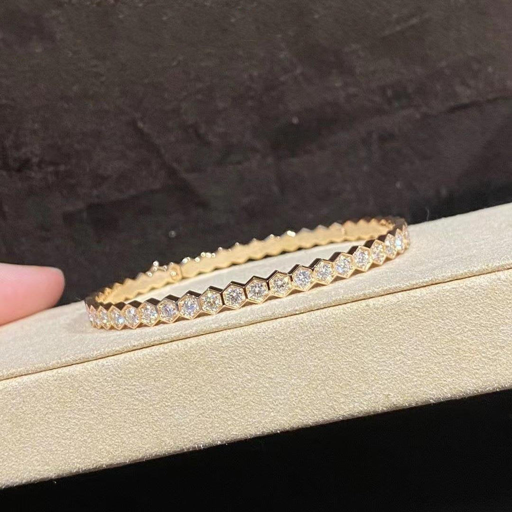 [⭐DORISW] BEE LOVE GOLD BRACELET FULL DIAMOND