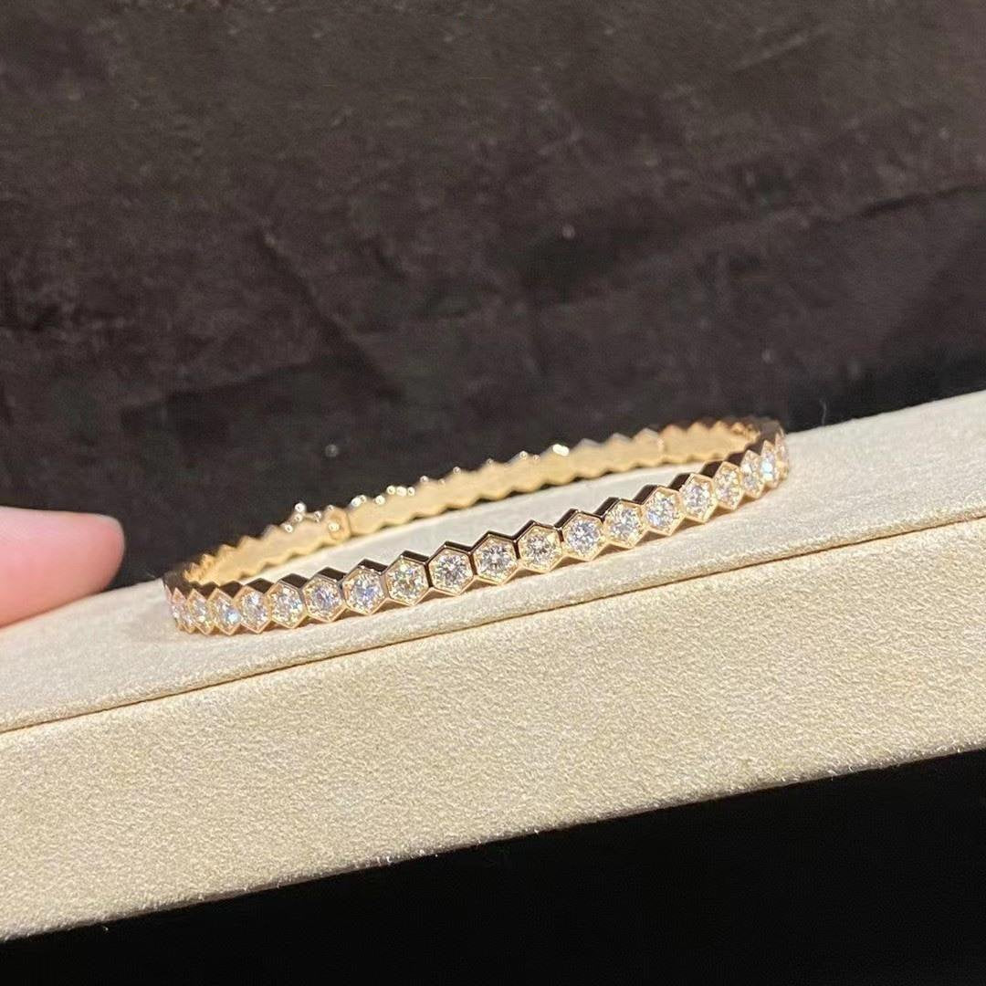 [⭐DORISW] BEE LOVE GOLD BRACELET FULL DIAMOND