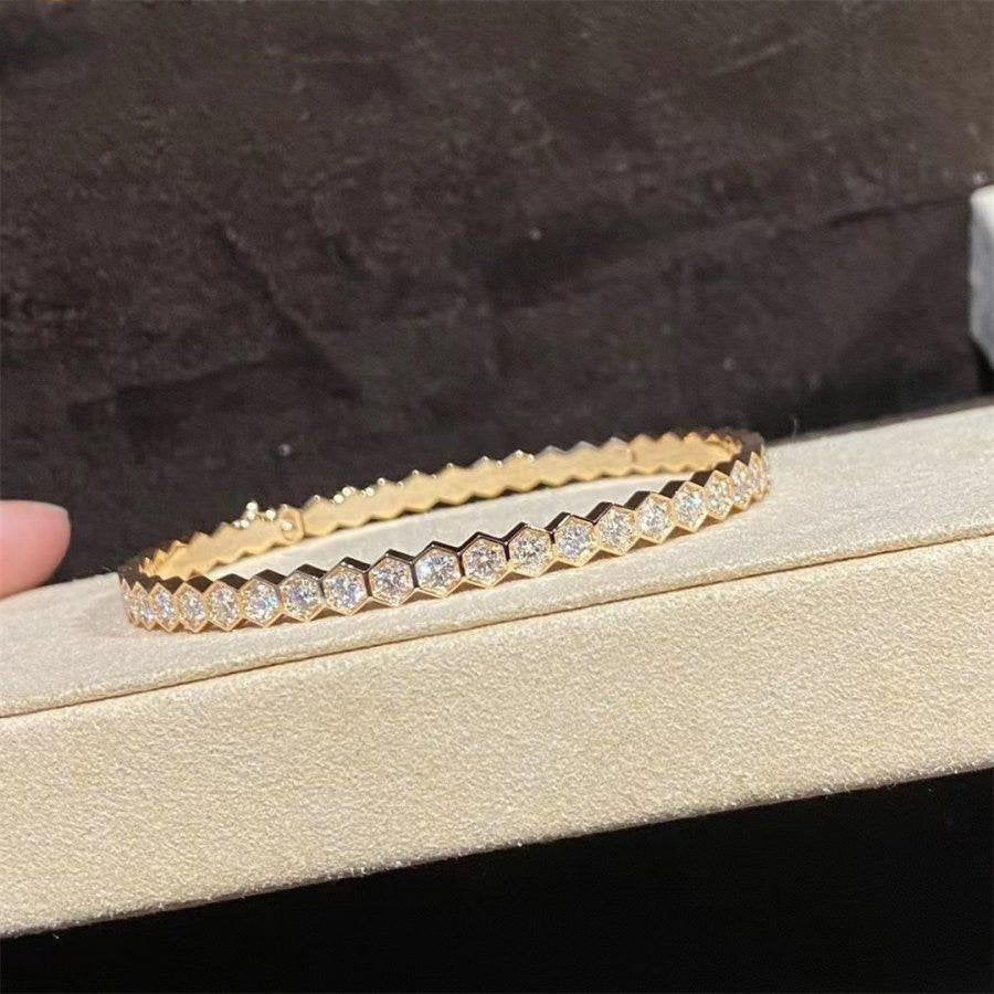 [⭐DORISW] BEE LOVE GOLD BRACELET FULL DIAMOND