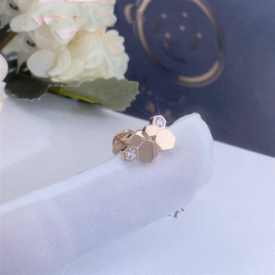 [⭐DORISW] BEE LOVE ROSÉGOLD-DIAMANT-OHRRINGE