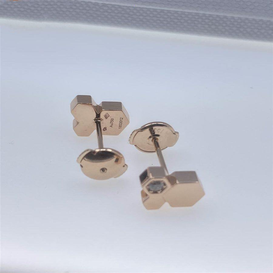 [⭐DORISW] BEE LOVE ROSÉGOLD-DIAMANT-OHRRINGE