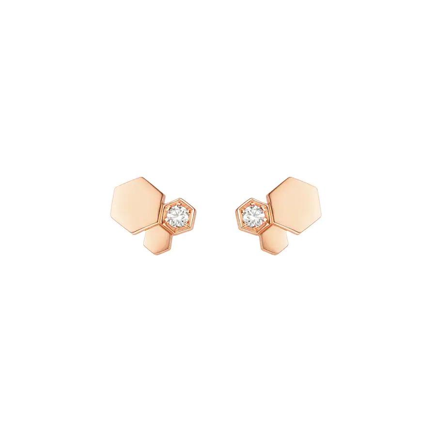 [⭐DORISW] BEE LOVE ROSÉGOLD-DIAMANT-OHRRINGE