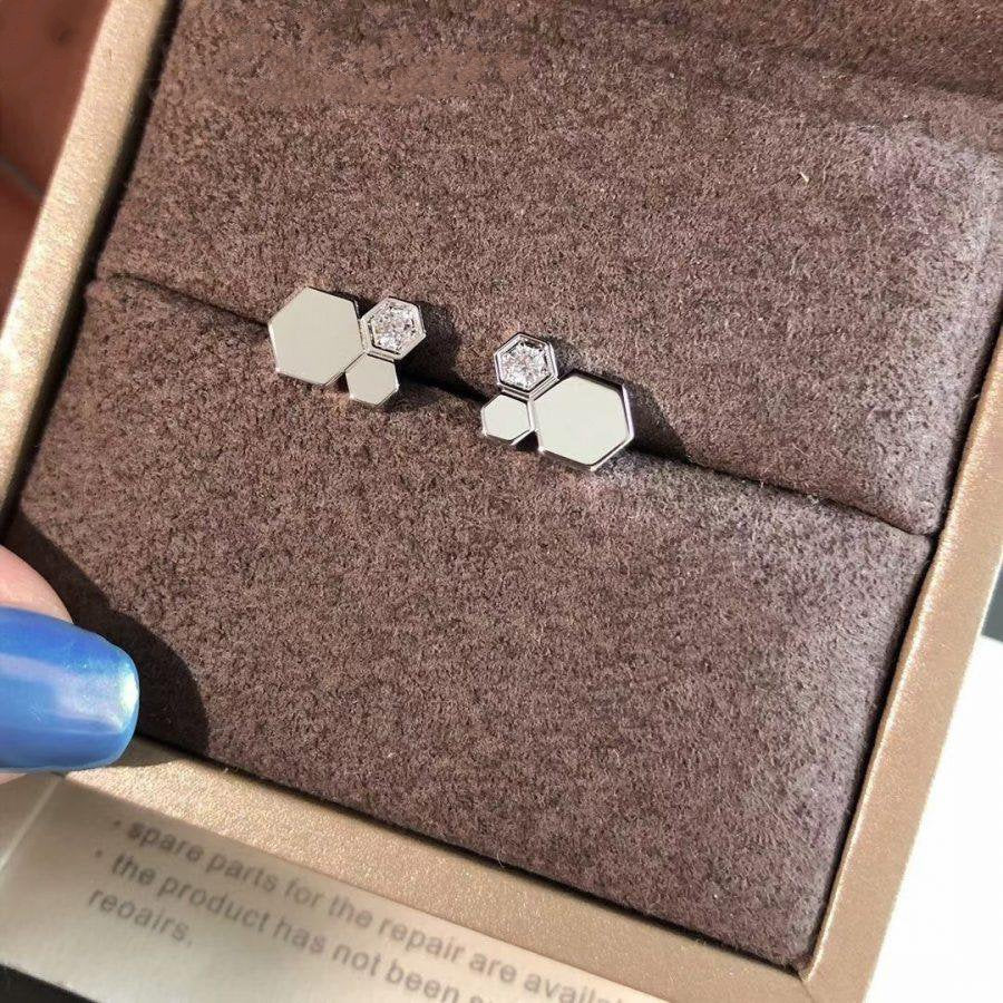 [⭐DORISW] BEE LOVE SILVER DIAMOND EARRINGS