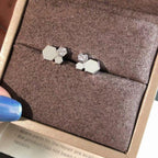 [⭐DORISW] BEE LOVE SILVER DIAMOND EARRINGS