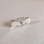 [⭐DORISW] BEE LOVE SILVER DIAMOND EARRINGS