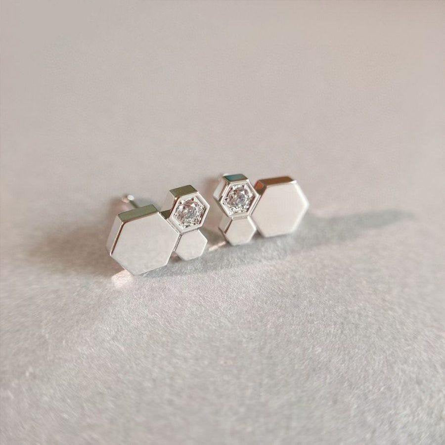 [⭐DORISW] BEE LOVE SILBERDIAMANT-OHRRINGE