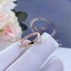 [⭐DORISW] BEE LOVE RING PINK GOLD 1 DIAMOND