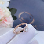 [⭐DORISW] BEE LOVE RING PINK GOLD 1 DIAMOND