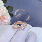 [⭐DORISW] BEE LOVE RING PINK GOLD DIAMOND