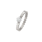 [⭐DORISW] BEE LOVE RING SILVER 1 DIAMOND