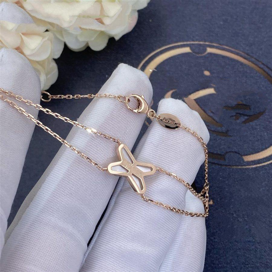 [⭐DORISW] JEUX BRACELET WHITE MOP PINK GOLD 1 DIAMOND