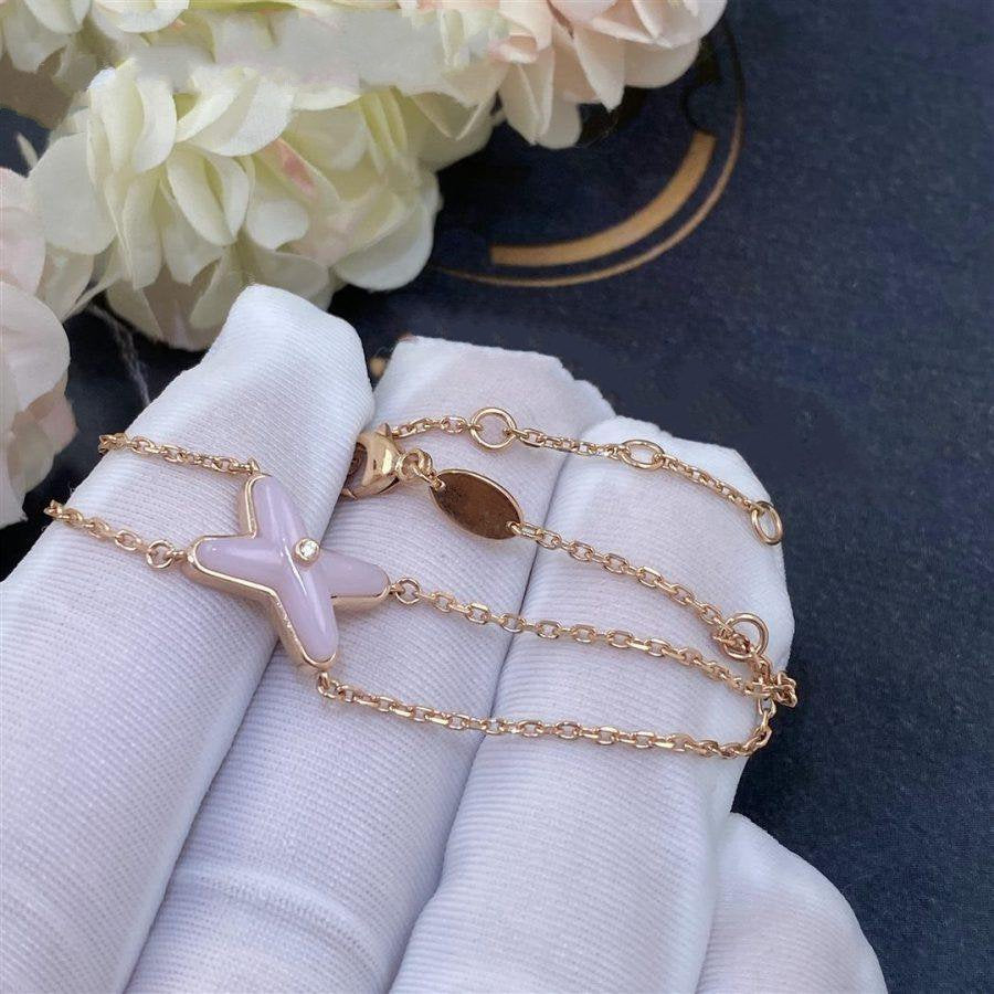 [⭐DORISW] JEUX BRACELET PINK MOP PINK GOLD 1 DIAMOND