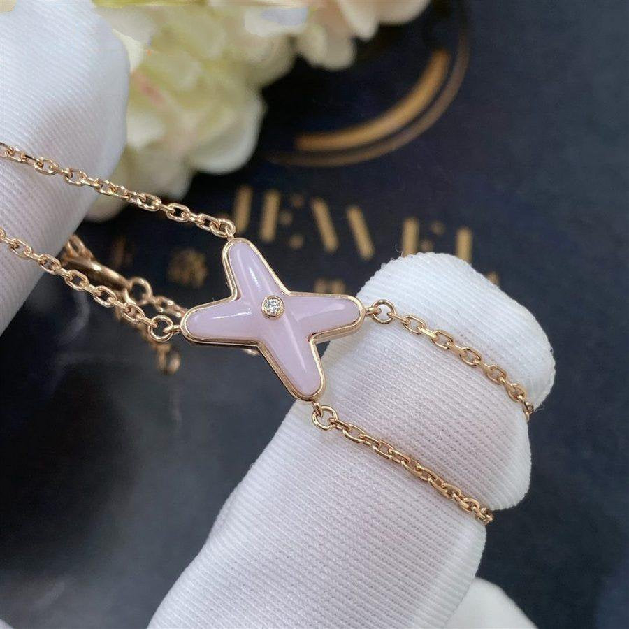 [⭐DORISW] JEUX BRACELET PINK MOP PINK GOLD 1 DIAMOND