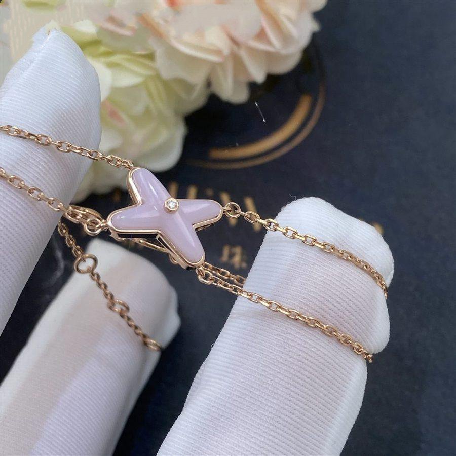 [⭐DORISW] JEUX BRACELET PINK MOP PINK GOLD 1 DIAMOND