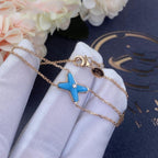 [⭐DORISW] JEUX BRACELET TURQUOISE PINK GOLD 1 DIAMOND
