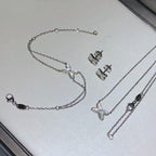 [⭐DORISW] JEUX BRACELET WHITE MOP SILVER 1 DIAMOND