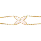[⭐DORISW] JEUX ARMBAND WEISSES PERLMUTT GOLD 1 DIAMANT