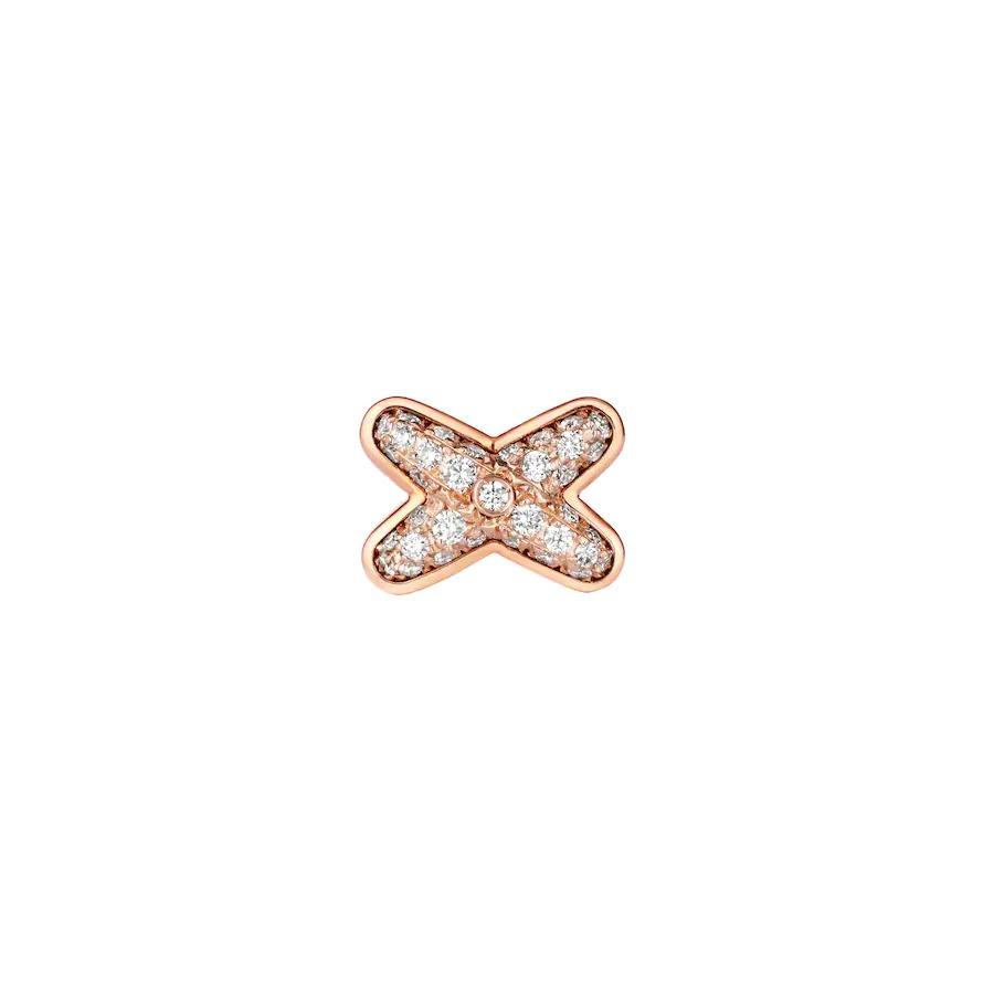 [⭐DORISW] SET AUS ROSÉGOLD-DIAMANT-OHRRINGEN