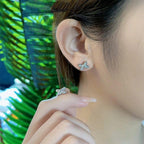 [⭐DORISW] JEUX DE SILVER DIAMOND EARRINGS