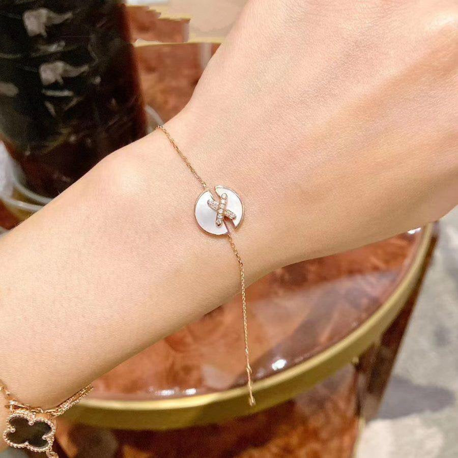 [⭐DORISW] ARMBAND JEUX MOP ROSÉGOLD MIT DIAMANTEN