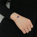 [⭐DORISW] Ring in Blumenform mit vierblättrigem Kleeblatt im Hollow-Design