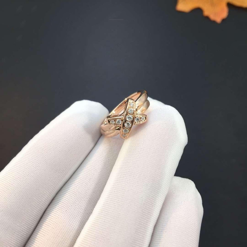 [⭐DORISW] JEUX DE PINK GOLD DIAMOND RING