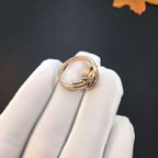 [⭐DORISW] JEUX DE PINK GOLD DIAMOND RING