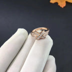 [⭐DORISW] JEUX DE RING ピンクゴールド ダイヤモンド