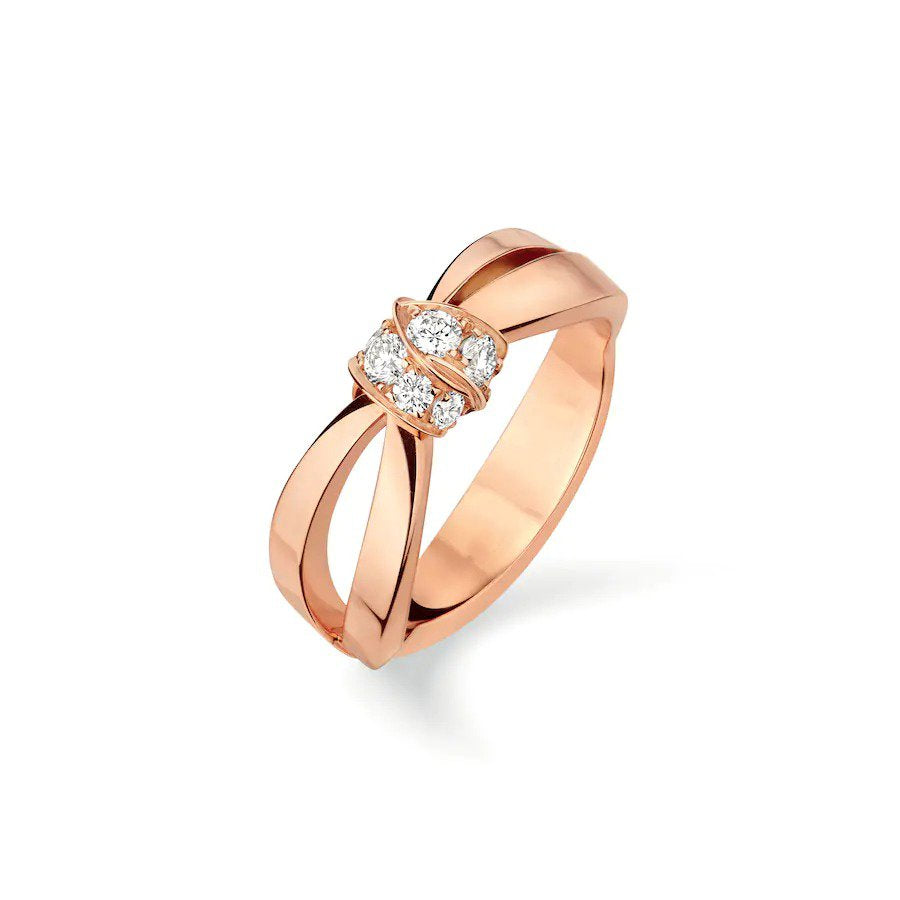 [⭐DORISW] LIENS RING PINK GOLD DIAMOND