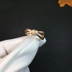 [⭐DORISW] LIENS RING PINK GOLD DIAMOND