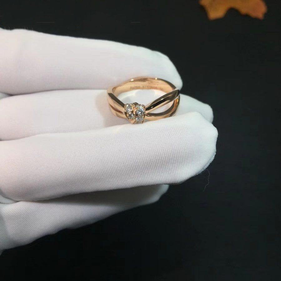 [⭐DORISW] LIENS RING PINK GOLD DIAMOND