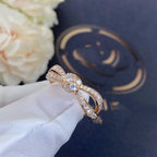 [⭐DORISW] LIENS PINK GOLD DIAMOND RING