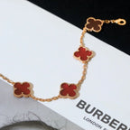 [[⭐DORISW] ]NEUE KOLLEKTION: CLOVER ARMBAND MIT 5 MOTIVEN IN ROTEM KARNELIAN