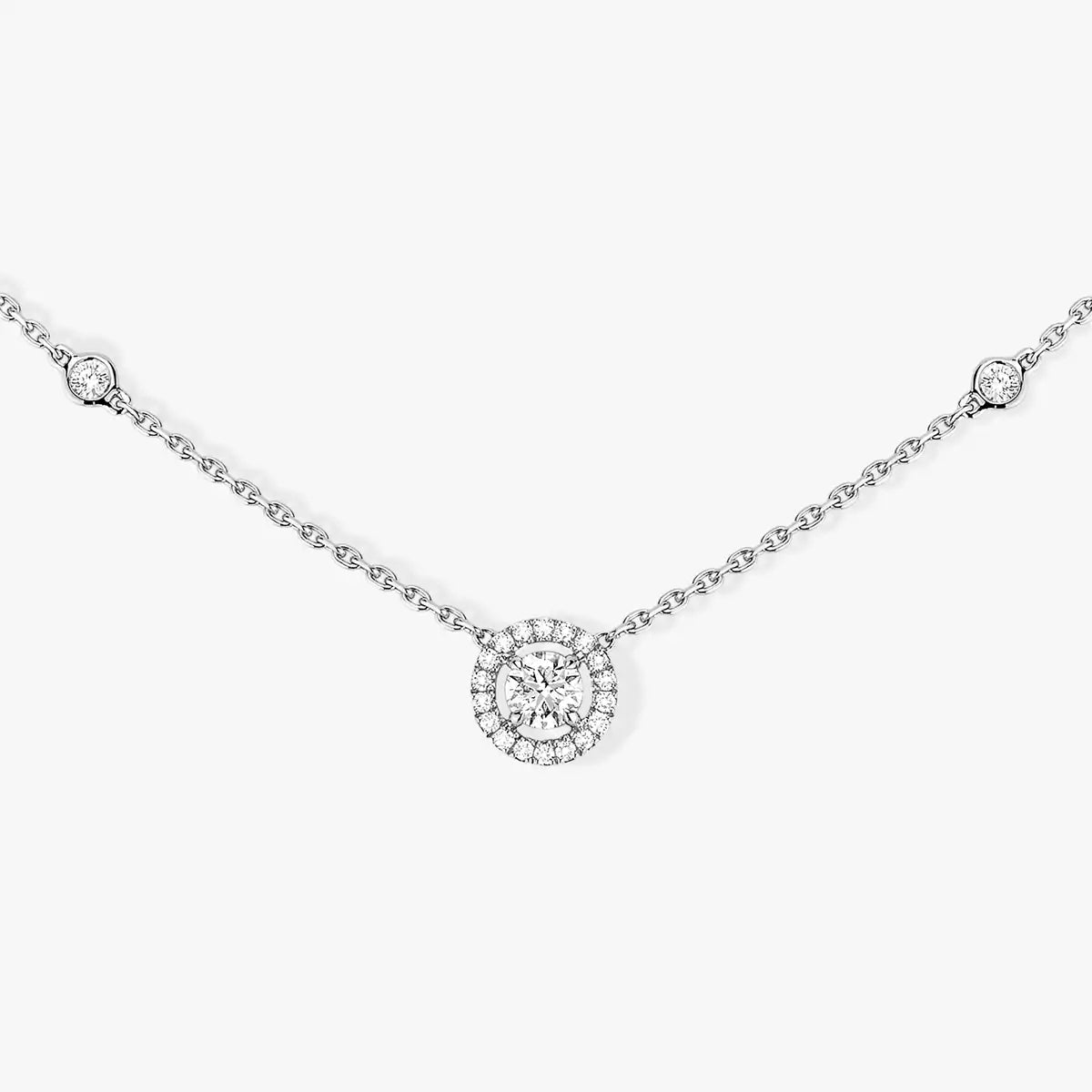 [[⭐DORISW] ] Diamant-Halskette 0,20ct Brillantschliff Joy