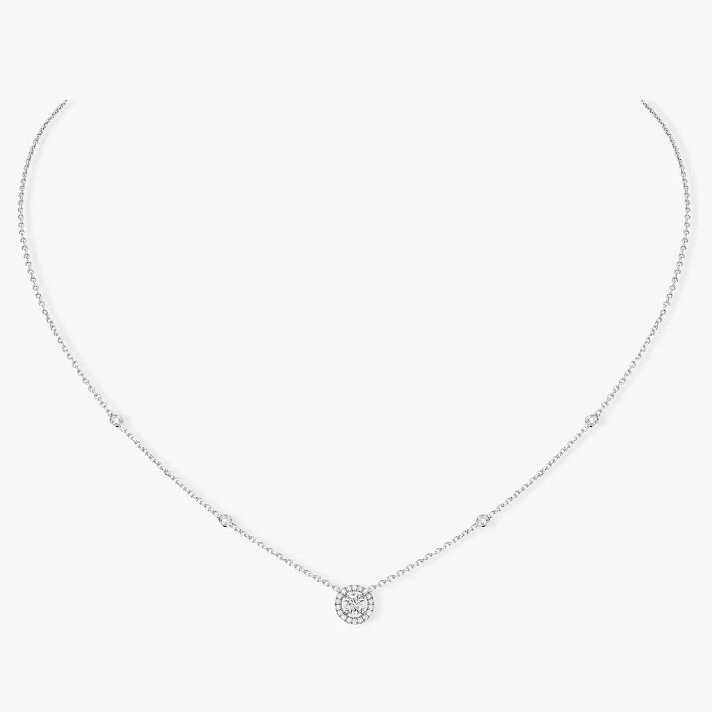 [[⭐DORISW] ] Diamant-Halskette 0,20ct Brillantschliff Joy