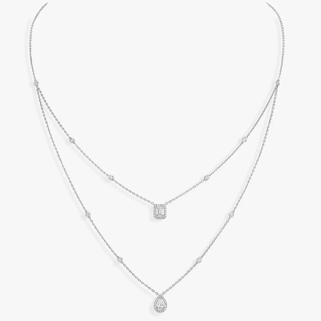 [[⭐DORISW] ] Diamond Necklace My Twin 2 Rows