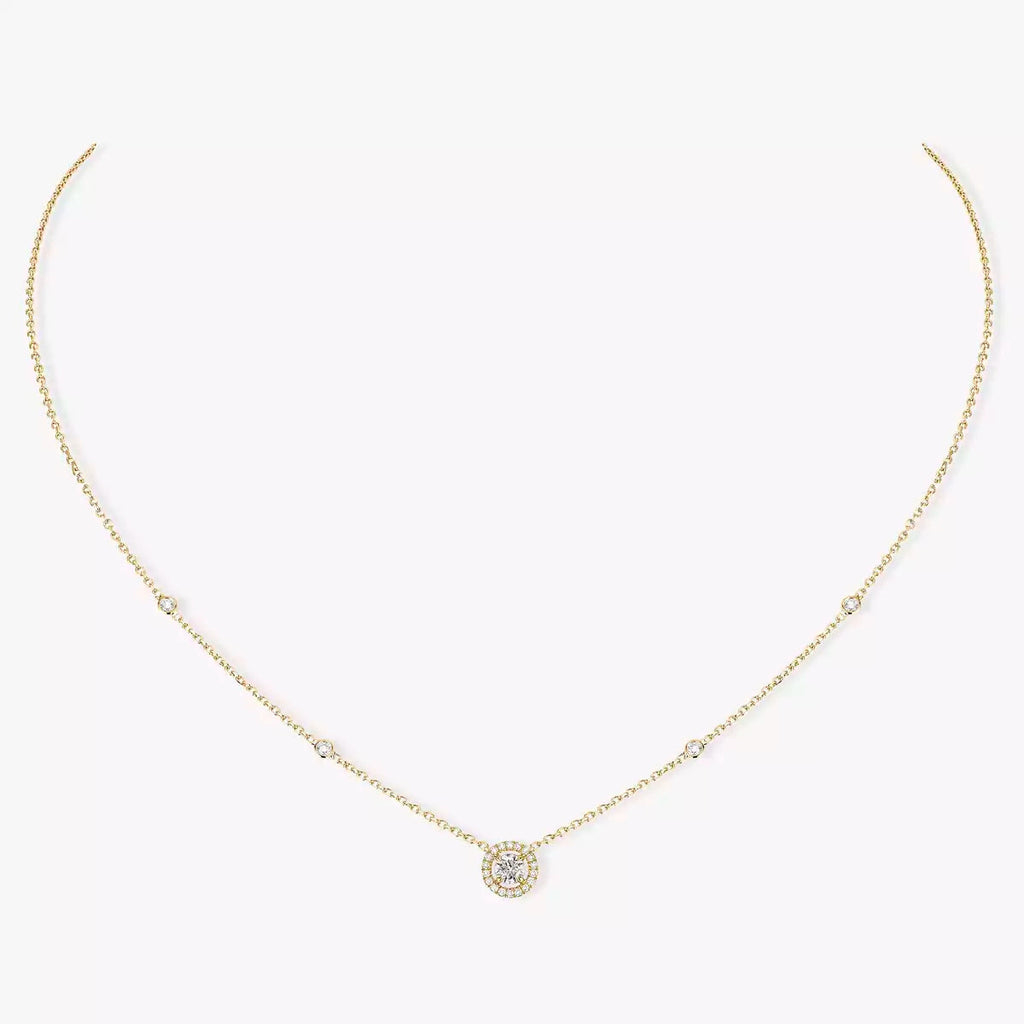 [[⭐DORISW] ] Diamant-Halskette 0,20ct Brillantschliff Joy