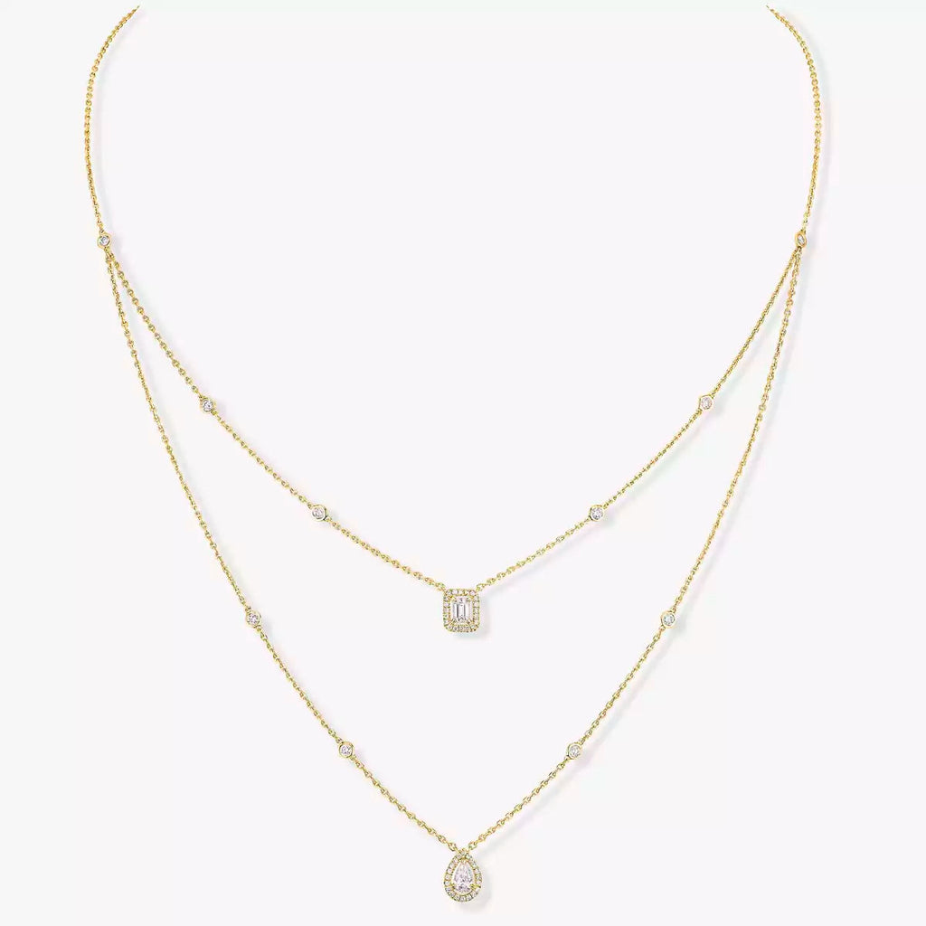 [[⭐DORISW] ] Diamond Necklace My Twin 2 Rows