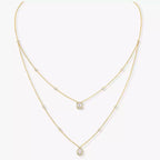 [[⭐DORISW] ] Diamond Necklace My Twin 2 Rows