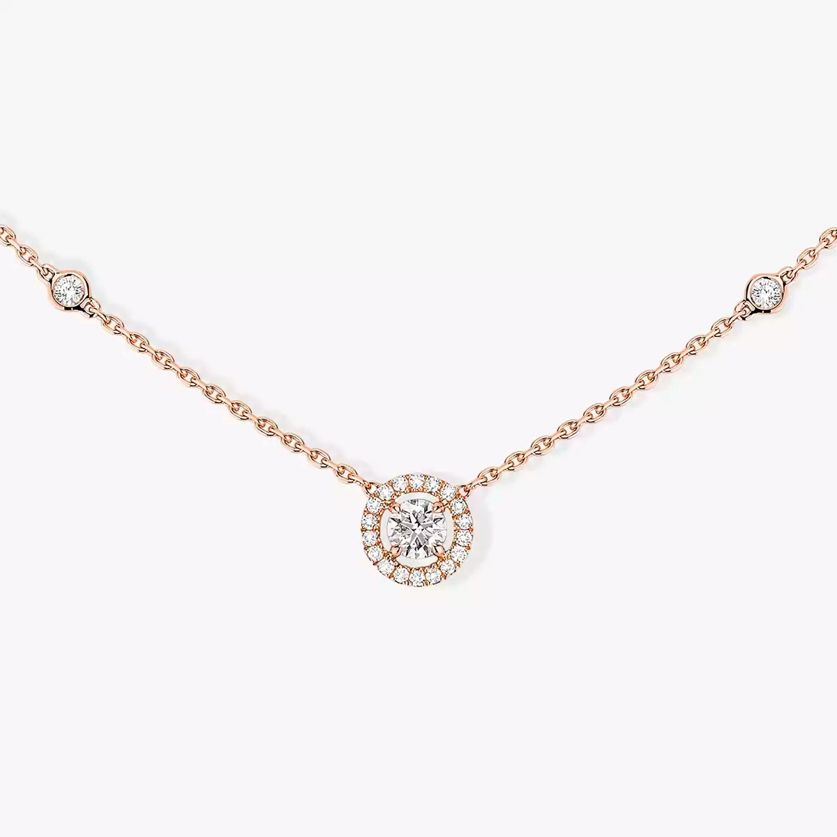 [[⭐DORISW] ] Diamond Necklace 0,20ct Brilliant Shape Joy