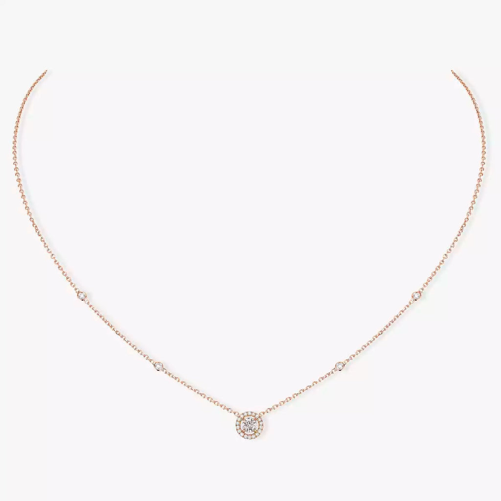 [[⭐DORISW] ] Diamant-Halskette 0,20ct Brillantschliff Joy