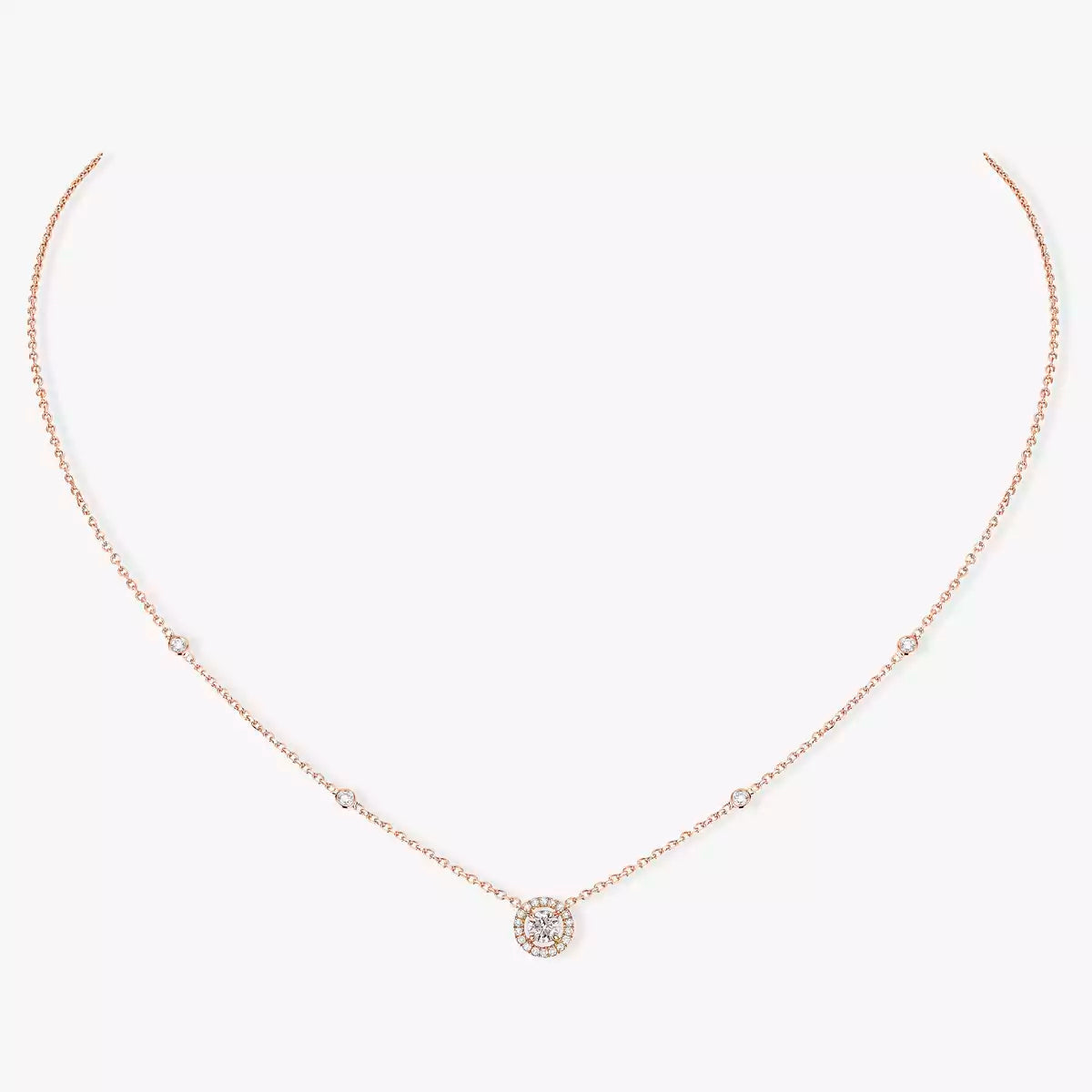 [[⭐DORISW] ] Diamant-Halskette 0,20ct Brillantschliff Joy