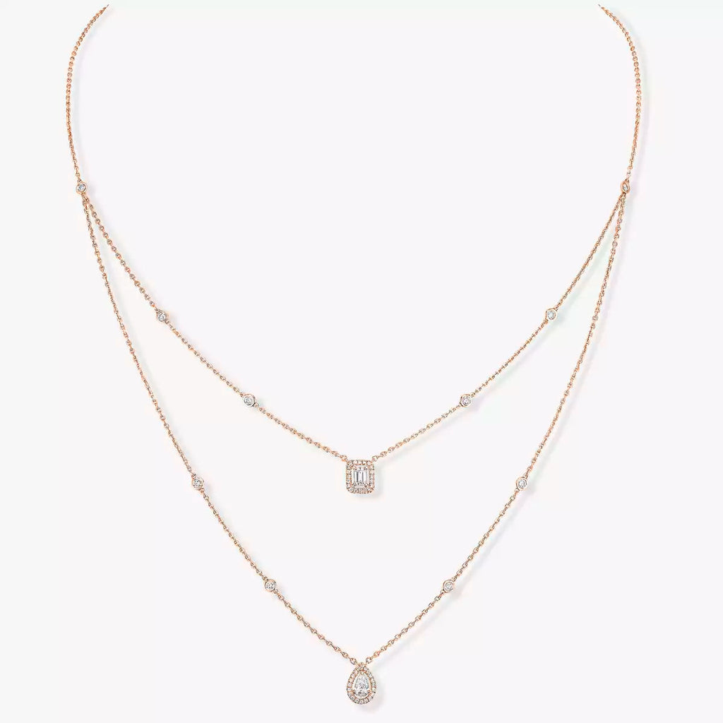 [[⭐DORISW] ] Diamond Necklace My Twin 2 Rows