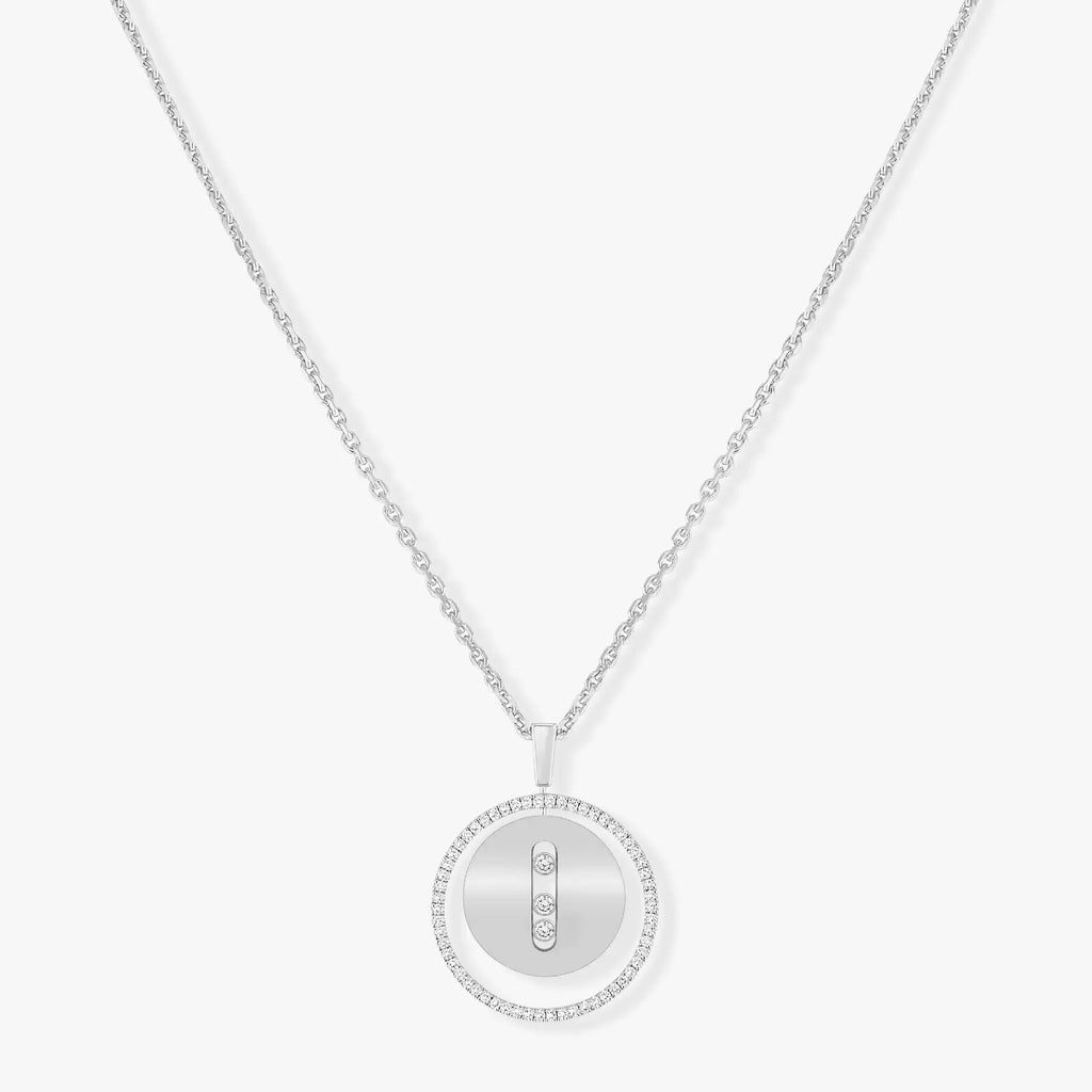 [[⭐DORISW] ]  MOVE MM SILVER DIAMOND NECKLACE